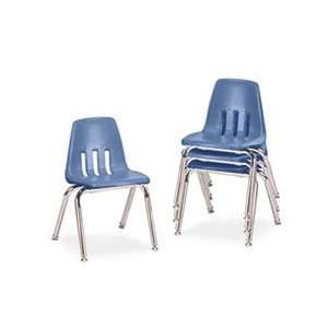  9000 Series Classroom Chairs, 14 Seat Height, Blueberry 