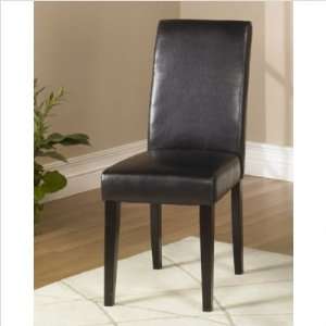  Armen Living LCMD014SIBC Leather Side Chair in Dark Brown 
