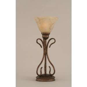   Light Table Lamp w 7 in. Italian Marble Glass Shade