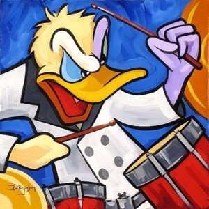   Duck Jazz Disney Fine Art Giclee by Tim Rogerson