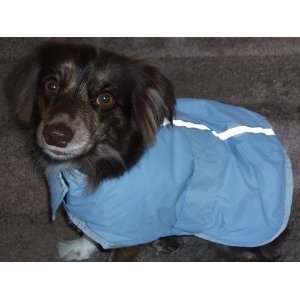  Dog Coat Jacket Reversible Plaid and Sky Blue Size XS X 