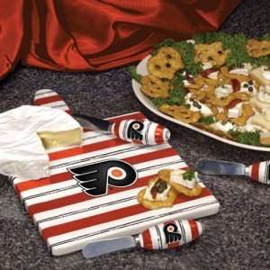    Philadelphia Flyers NHL Ceramic Cheese Board Set
