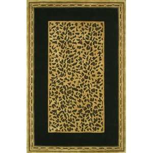  Cheetah Rug in Gold and Black
