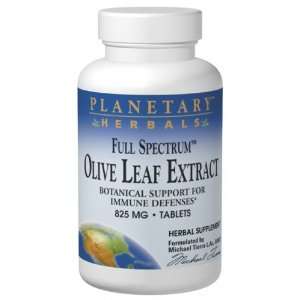 Olive Leaf Extract Full Spectrum 825 mg 60 tabs by Planetary Herbals