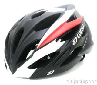 12 Giro SAVANT Black Red Road Bicycle Helmet Medium MSRP $90 New 