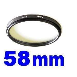   58mm 8 Point Star Light Flare Cross Filter 8 pointed