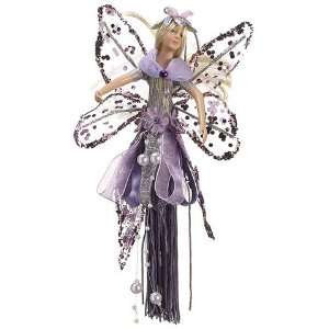  8 Butterfly Fairy Ornament Lavender (Pack of 12)