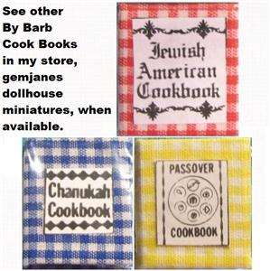 DOLLHOUSE Chanukah Cook Book Judaica readable NEW 112  