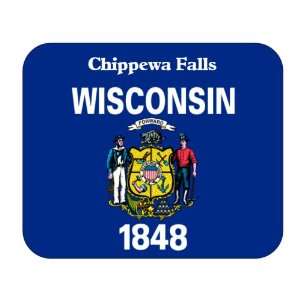  US State Flag   Chippewa Falls, Wisconsin (WI) Mouse Pad 