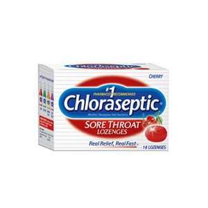  Chloraseptic Lozenges Cherry Size 18 Health & Personal 