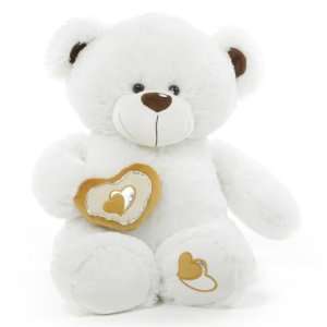  Chomps Big Love Huggable White Teddy Bear 30 in Toys 