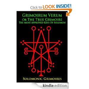   Approved Keys Of Solomon Solomonic Grimoire  Kindle Store