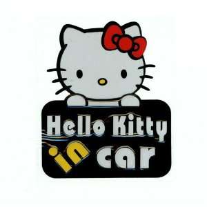  Hello Kitty in Car Cute Sculpture Reflective Decorative Car 
