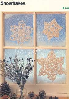 Snowflakes, medium weight cotton crochet patterns  