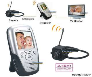 Wireless COLOR DVR MONITOR CCTV + Camera SPY CAM Nanny  