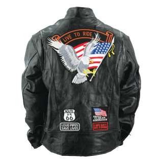   Live to Ride Motorcycle Rock Design Jacket   CHEAP SAVE  