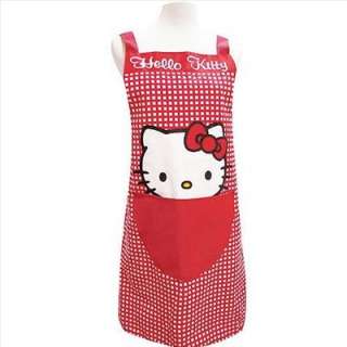 The happy chef works in the kitchen with this adorable Hello Kitty 