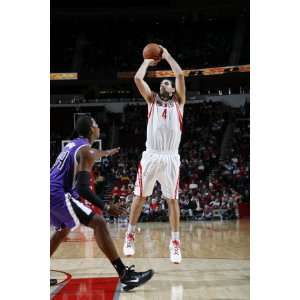  Sacramento Kings v Houston Rockets Luis Scola and Jason 