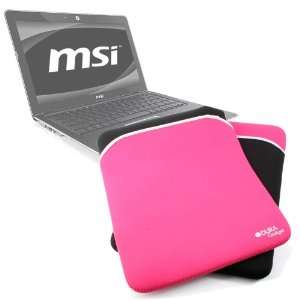  High Quality Soft Laptop Case With Black & Pink Reversible 