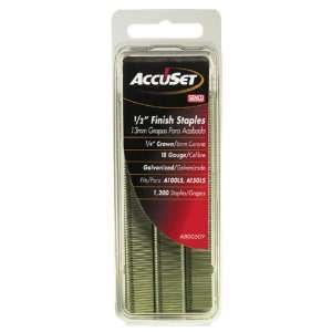  AccuSet A800509 1/2 Inch Length 1/4 Inch Crown 18 Gauge 