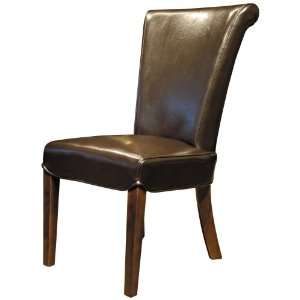  Sofie Mocha Bicast Leather Side Chair