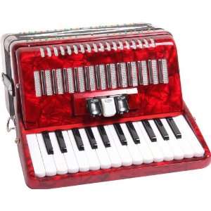  SofiaMari SM 2648 Piano Accordion Red Pearl Musical 
