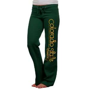  Colorado State Rams Ladies Green Rugby Fleece Pants 