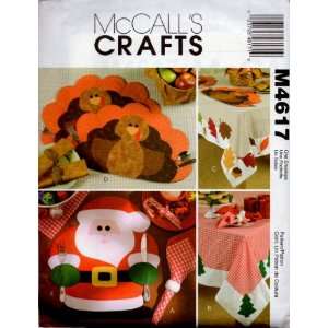  Holiday Table Settings McCalls Pattern M4617 Arts 