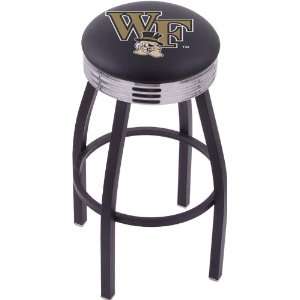  Wake Forest University Steel Stool with 2.5 Ribbed Ring 