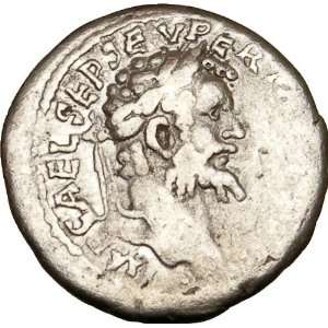 SEPTIMIUS SEVERUS 193AD Emesa Silver Ancient Rare Roman Coin Legionary 