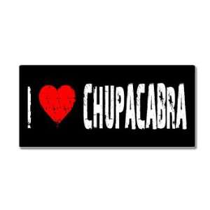  I Love Heart Chupacabra   Window Bumper Sticker 