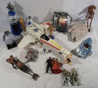   of Starwars clone wars chewbacca vader luke han ewok toys figures F