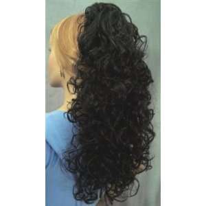  MIRAGE Clip On Curly Hairpiece Wig #1B BLACK by FOREVER 