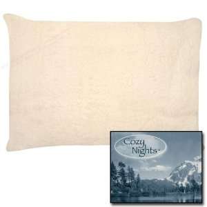   Lambs Wool Synthetic Fluff Bed Pillow IvoryJumbo