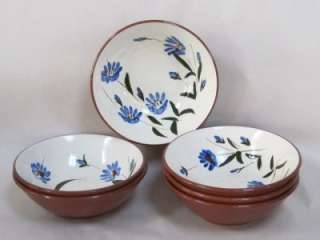 Stangl Pottery Chicory Pattern Cereal Bowls  