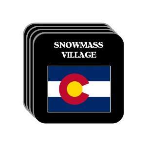 US State Flag   SNOWMASS VILLAGE, Colorado (CO) Set of 4 Mini Mousepad 