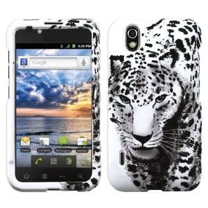  Snow Leopard Phone Protector Faceplate Cover For LG LS855 