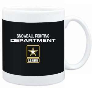 Mug Black  DEPARMENT US ARMY Snowball Fighting  Sports  