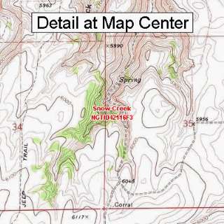  USGS Topographic Quadrangle Map   Snow Creek, Idaho 
