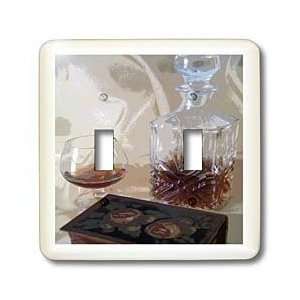   Brandy Bottle n Cigar Box   Light Switch Covers   double toggle switch