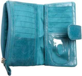 FOSSIL Kelly Icon Clutch Wallet with ELEPHANT Turquoise  