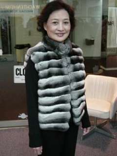 Empress CHINCHILLA Gorgeous VEST Coat Sleeveless jacket  