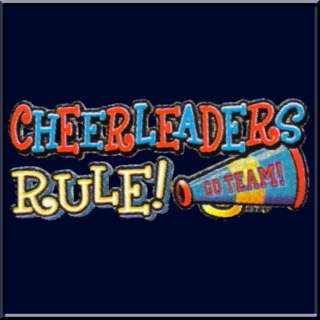 SLIX Cheerleaders Rule Cheer Leader Shirts S 3X,4X,5X  