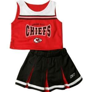  Kansas City Chiefs Girls Toddler 2 Pc Cheerleader Jumper 