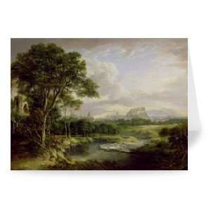 View of the City of Edinburgh, c.1822 (oil   Greeting Card (Pack of 