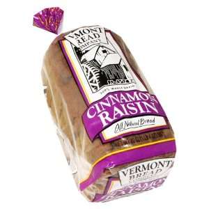 Vermont Bread Company All Natural Cinnamon Raisin Bread 20 Oz   2 