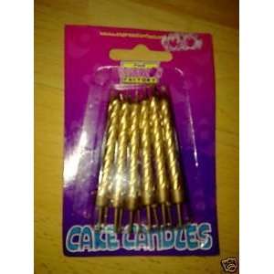  Expression Factory 12 Pk Gold Cake Candles Toys & Games
