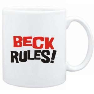  Mug White  Beck rules  Male Names