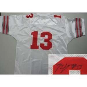  Maurice Clarett Ohio State Buckeyes White Jersey Sports 