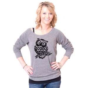  Owl Slouchy Wideneck Sweater 